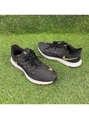 NIKE Quest Women Metallic Gold Marathon Running Shoes Sneakers AA7412-006 Size 9